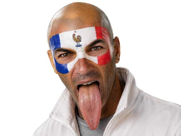 zidane zizou zinedine cdm thuram langue masque france