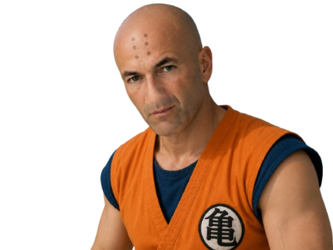 zizou zidane dbz krillin nez