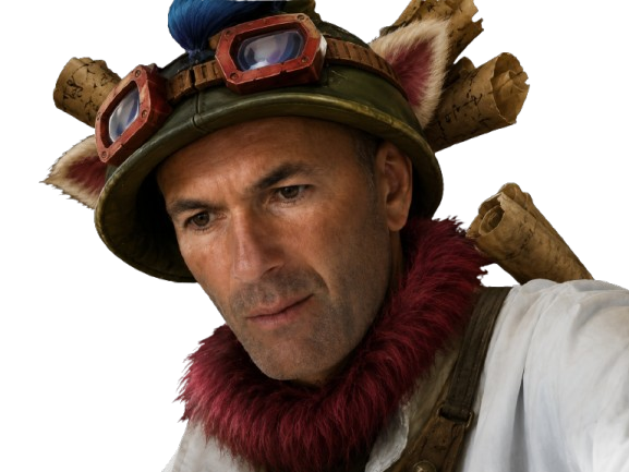 zidane zizou zinedine teemo lol league of legends champignon