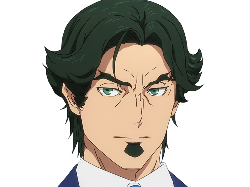 gori suido tokyo 24th ward anime homme cheveux-verts yeux-verts