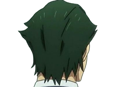 gori suido tokyo 24th ward anime homme cheveux-verts yeux-verts