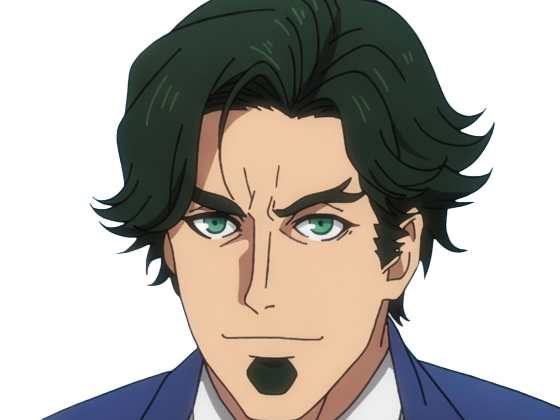 gori suido tokyo 24th ward anime homme cheveux-verts yeux-verts
