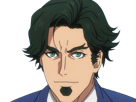 gori-suido-tokyo-24th-ward-anime-homme-cheveux-verts-yeux-verts