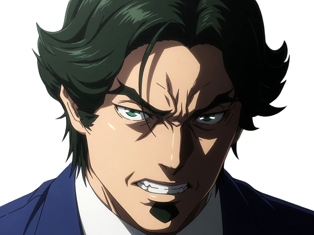 gori suido tokyo 24th ward anime homme cheveux-verts yeux-verts