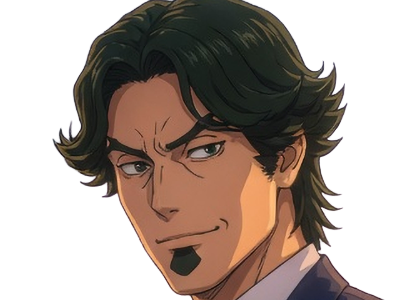 gori suido tokyo 24th ward anime homme cheveux-verts yeux-verts