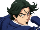 gori-suido-tokyo-24th-ward-anime-homme-cheveux-verts-yeux-verts