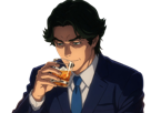 gori-suido-tokyo-24th-ward-anime-homme-cheveux-verts-yeux-verts