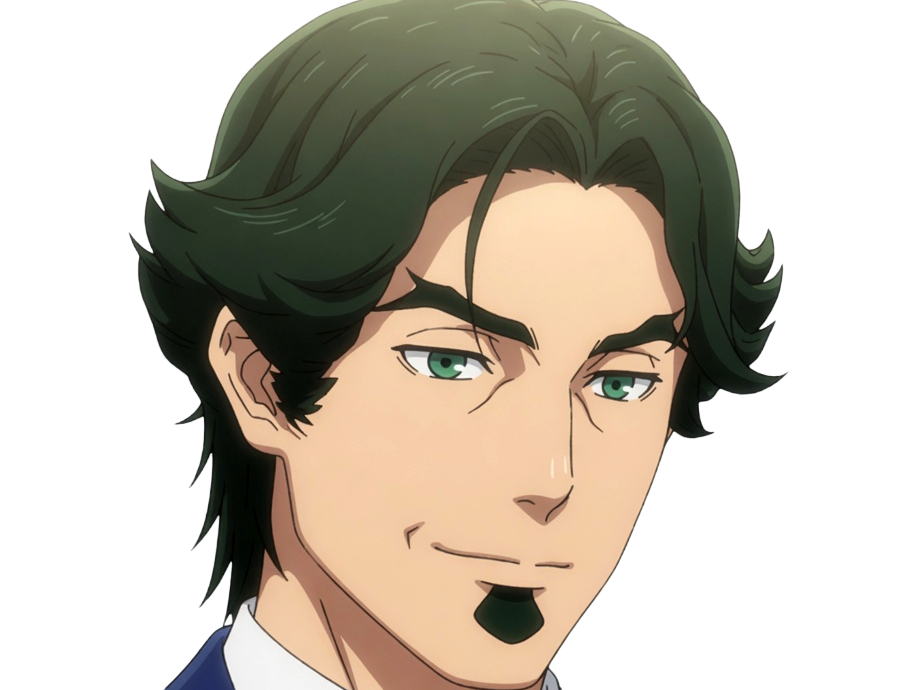 gori suido tokyo 24th ward anime homme cheveux-verts yeux-verts