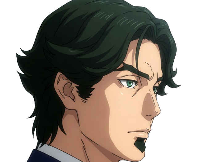 gori suido tokyo 24th ward anime homme cheveux-verts yeux-verts