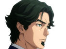 gori-suido-tokyo-24th-ward-anime-homme-cheveux-verts-yeux-verts