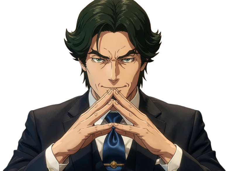 gori suido tokyo 24th ward anime homme cheveux-verts yeux-verts