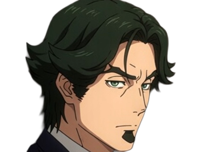 gori suido tokyo 24th ward anime homme cheveux-verts yeux-verts