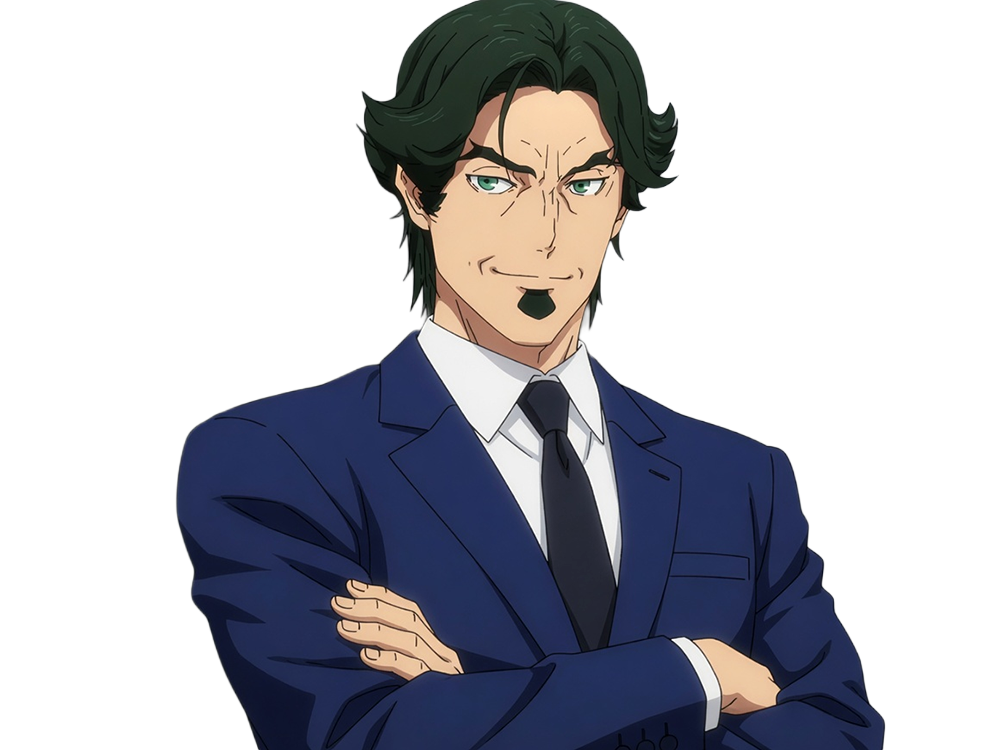 gori suido tokyo 24th ward anime homme cheveux-verts yeux-verts