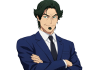 gori-suido-tokyo-24th-ward-anime-homme-cheveux-verts-yeux-verts
