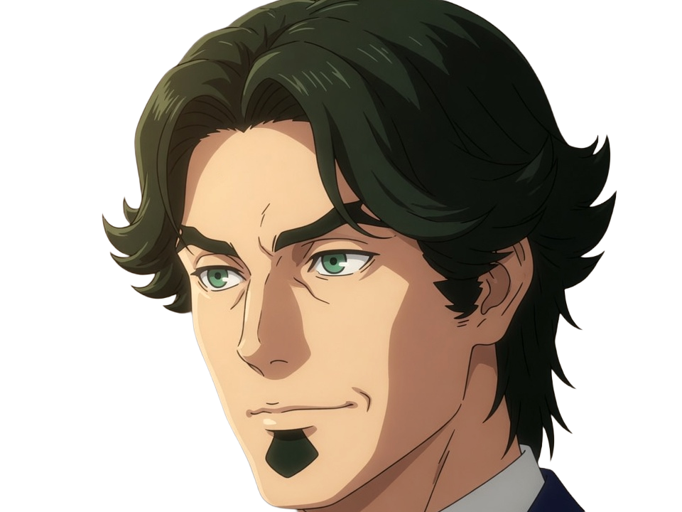 gori suido tokyo 24th ward anime homme cheveux-verts yeux-verts