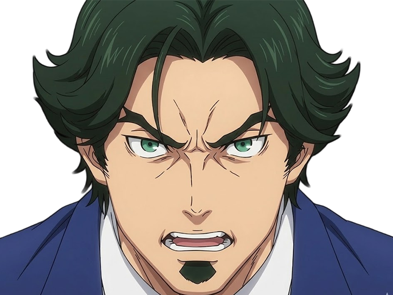gori suido tokyo 24th ward anime homme cheveux-verts yeux-verts