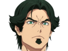 gori-suido-tokyo-24th-ward-anime-homme-cheveux-verts-yeux-verts