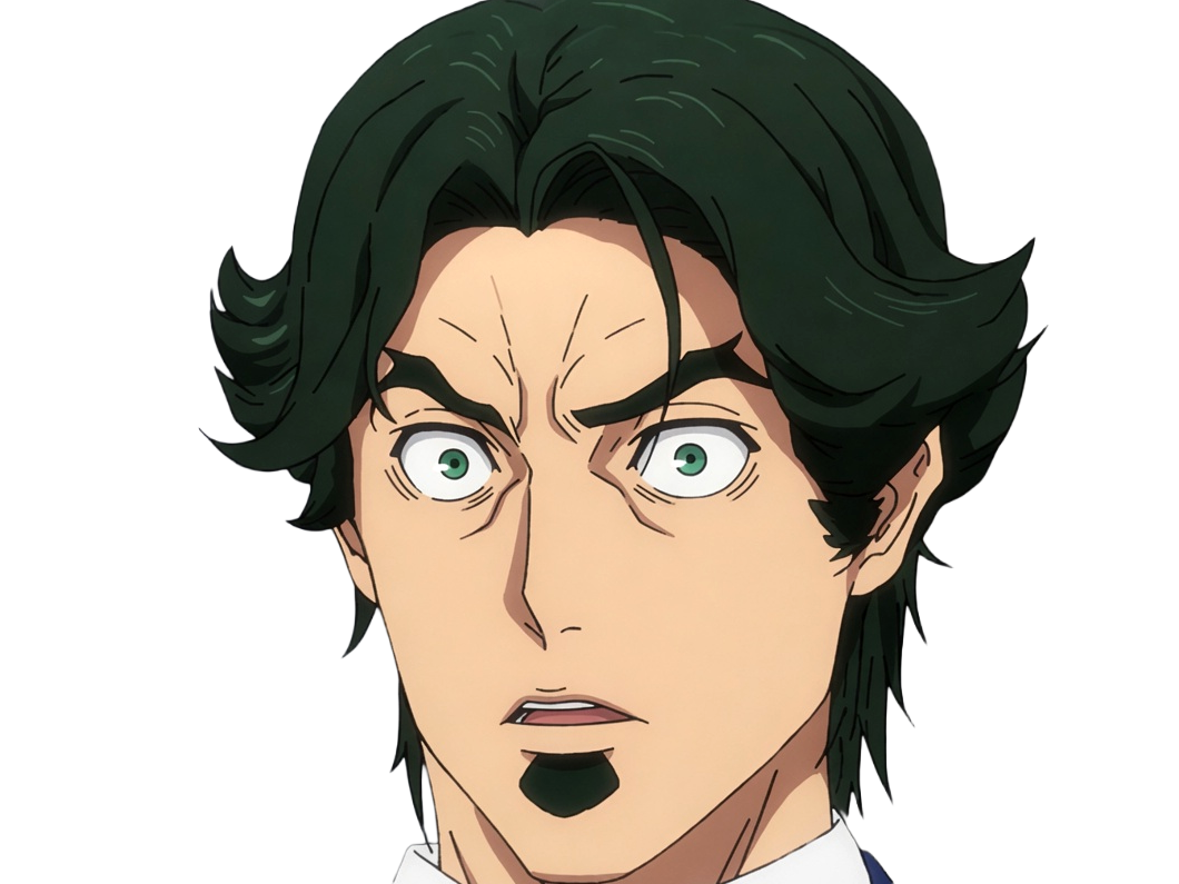 gori suido tokyo 24th ward anime homme cheveux-verts yeux-verts
