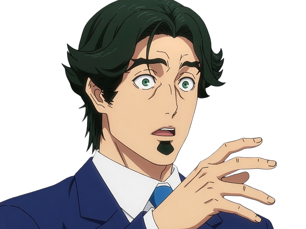 gori suido tokyo 24th ward anime homme cheveux-verts yeux-verts