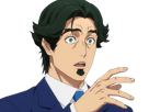 gori-suido-tokyo-24th-ward-anime-homme-cheveux-verts-yeux-verts