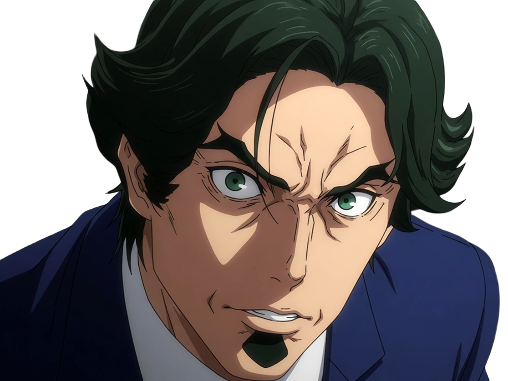 gori suido tokyo 24th ward anime homme cheveux-verts yeux-verts