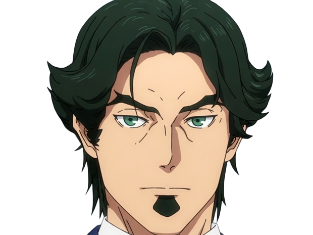 gori suido tokyo 24th ward anime homme cheveux-verts yeux-verts