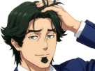 gori-suido-tokyo-24th-ward-anime-homme-cheveux-verts-yeux-verts