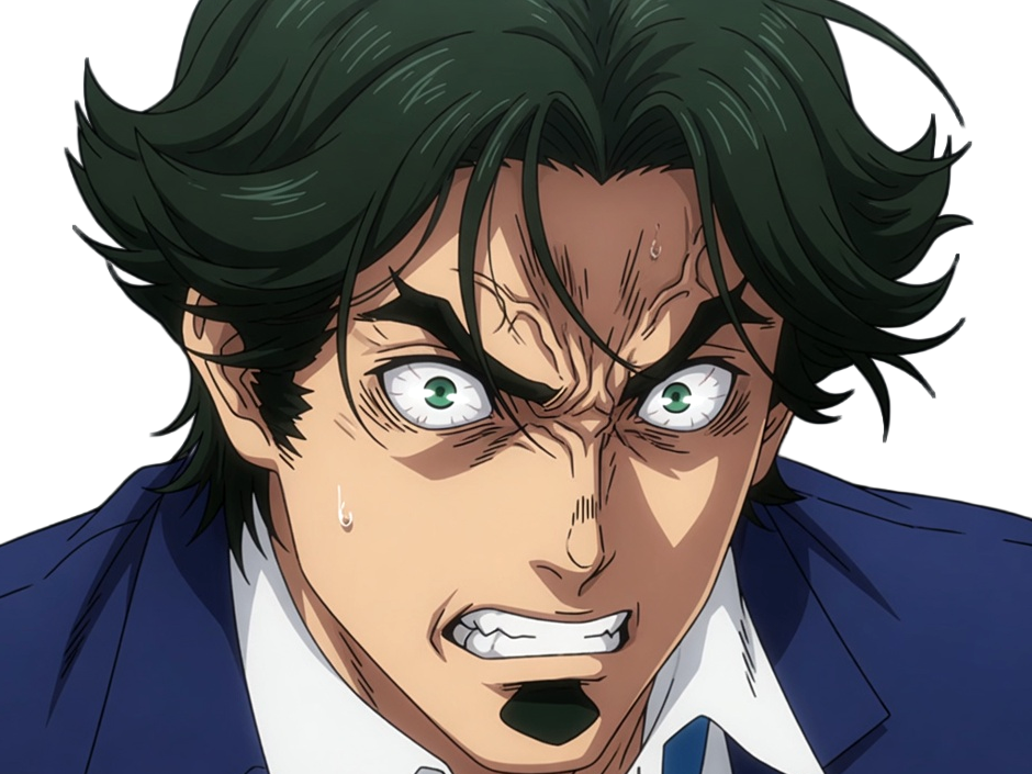 gori suido tokyo 24th ward anime homme cheveux-verts yeux-verts