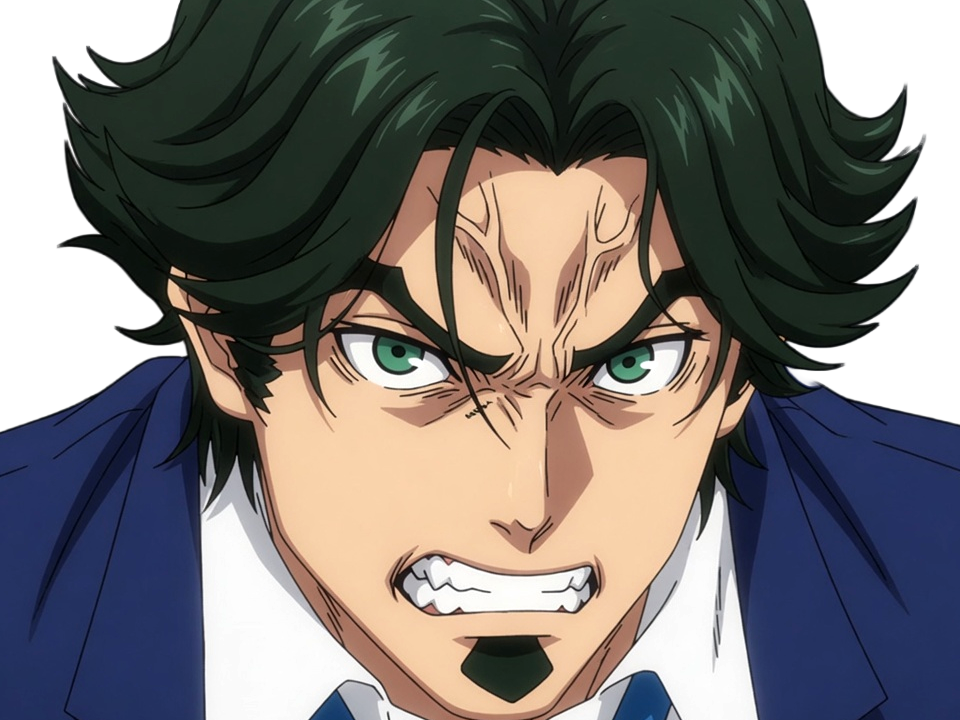 gori suido tokyo 24th ward anime homme cheveux-verts yeux-verts