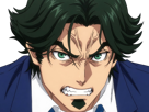 gori-suido-tokyo-24th-ward-anime-homme-cheveux-verts-yeux-verts