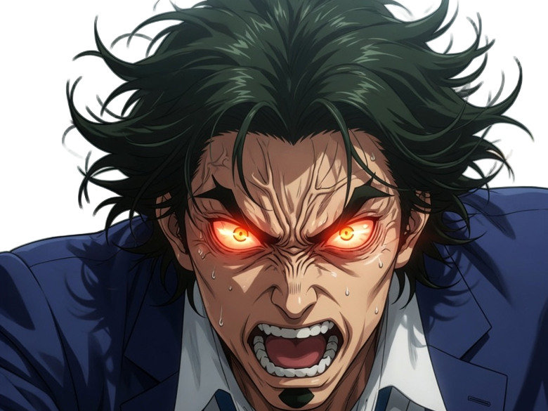gori suido tokyo 24th ward anime homme cheveux-verts yeux-verts