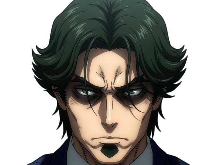 gori suido tokyo 24th ward anime homme cheveux-verts yeux-verts