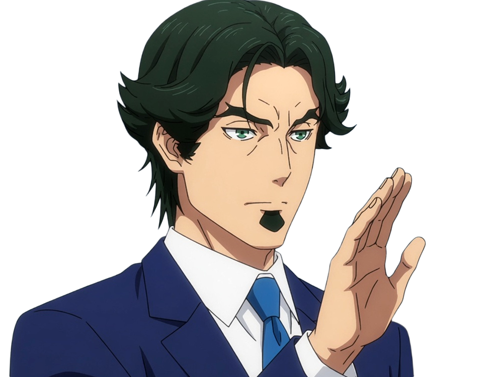 gori suido tokyo 24th ward anime homme cheveux-verts yeux-verts