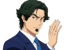 gori-suido-tokyo-24th-ward-anime-homme-cheveux-verts-yeux-verts