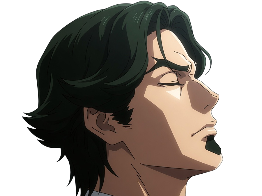 gori suido tokyo 24th ward anime homme cheveux-verts yeux-verts