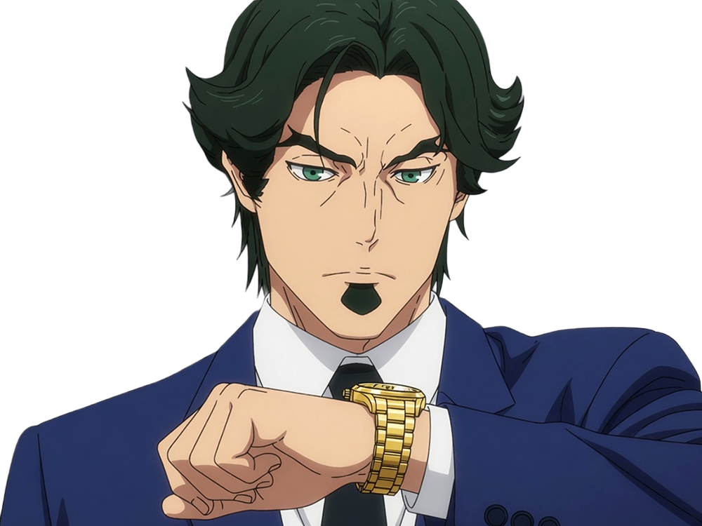 gori suido tokyo 24th ward anime homme cheveux-verts yeux-verts
