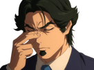 gori-suido-tokyo-24th-ward-anime-homme-cheveux-verts-yeux-verts