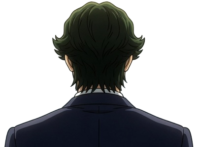 gori suido tokyo 24th ward anime homme cheveux-verts yeux-verts
