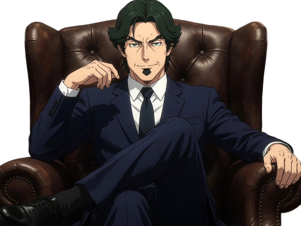 gori suido tokyo 24th ward anime homme cheveux-verts yeux-verts
