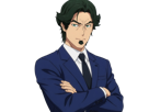 gori-suido-tokyo-24th-ward-anime-homme-cheveux-verts-yeux-verts