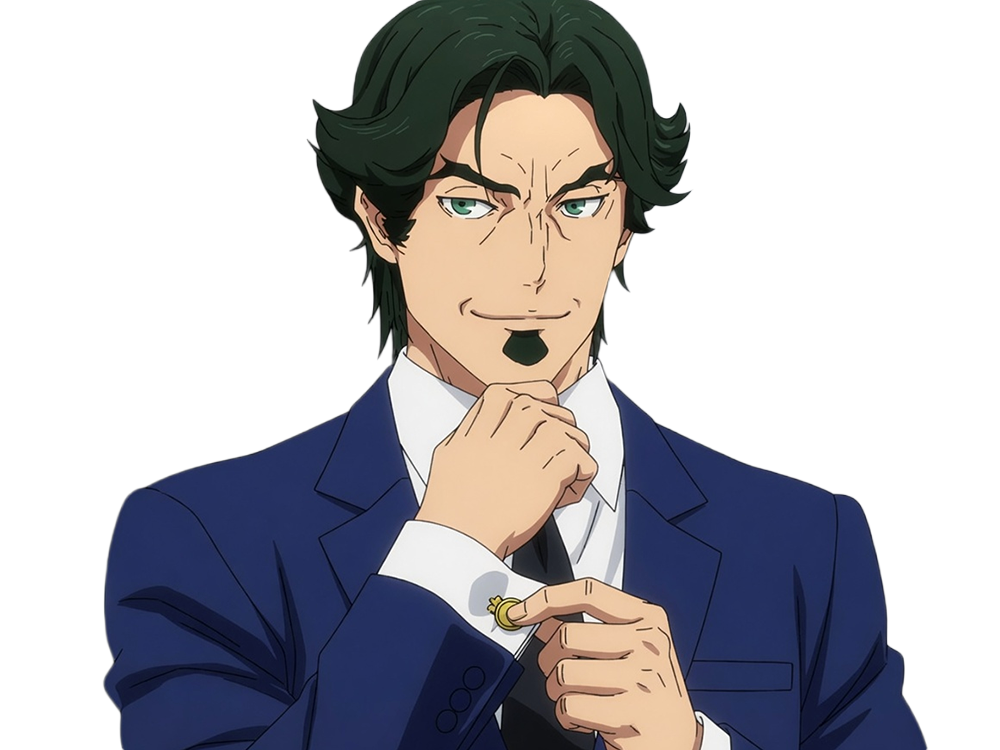 gori suido tokyo 24th ward anime homme cheveux-verts yeux-verts