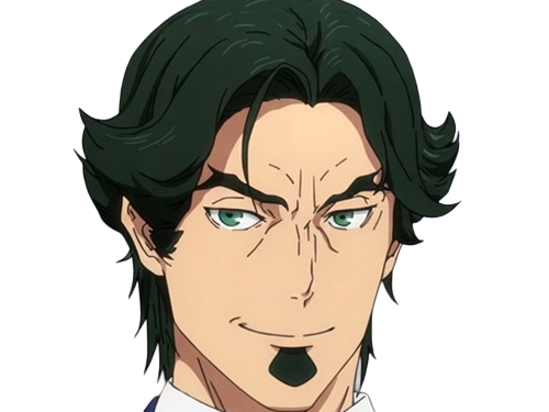 gori suido tokyo 24th ward anime homme cheveux-verts yeux-verts