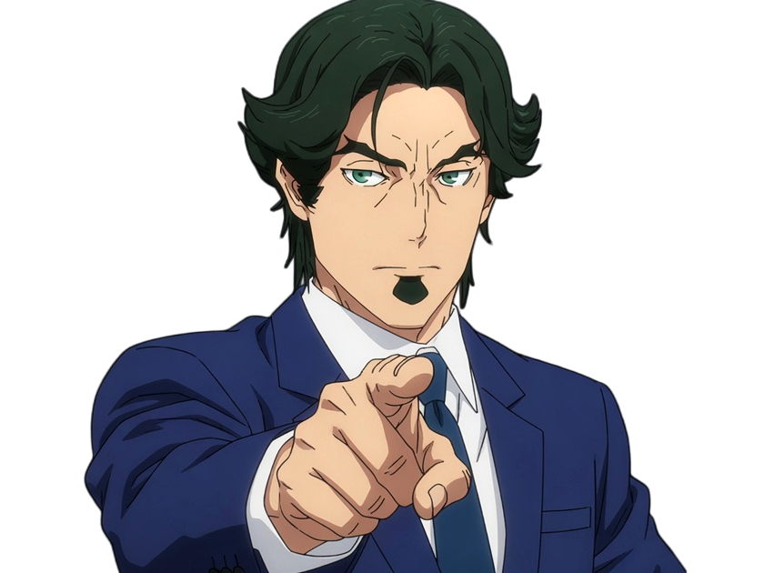 gori suido tokyo 24th ward anime homme cheveux-verts yeux-verts