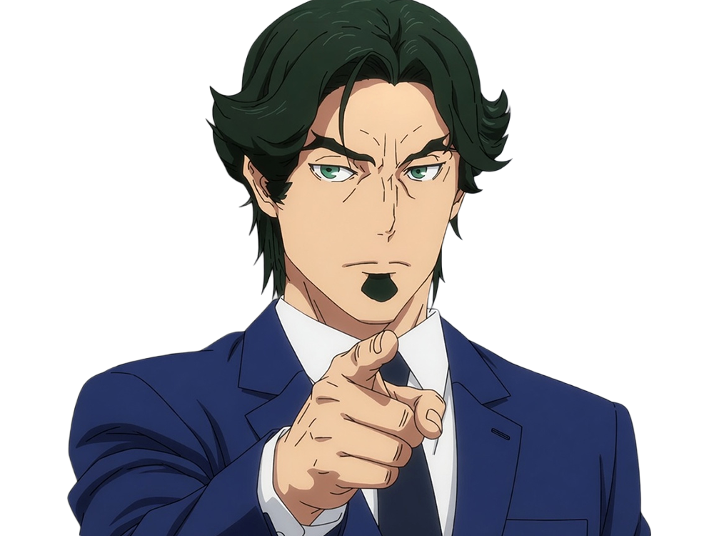 gori suido tokyo 24th ward anime homme cheveux-verts yeux-verts
