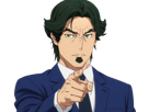 gori-suido-tokyo-24th-ward-anime-homme-cheveux-verts-yeux-verts