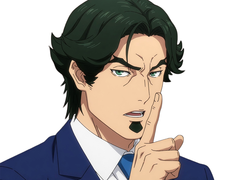 gori suido tokyo 24th ward anime homme cheveux-verts yeux-verts