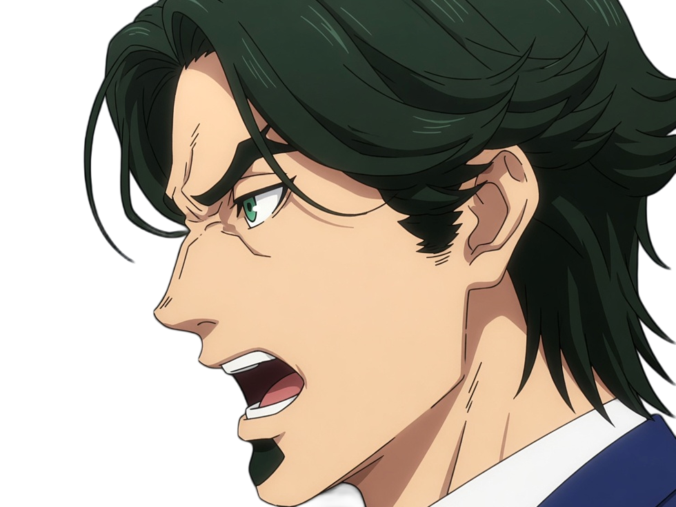 gori suido tokyo 24th ward anime homme cheveux-verts yeux-verts