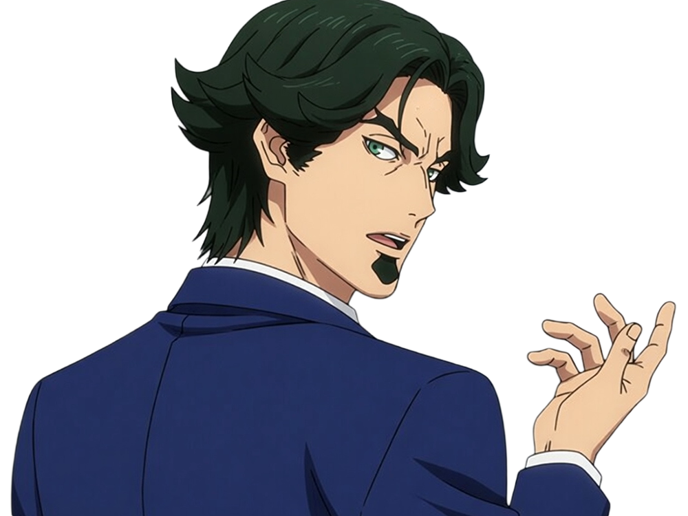 gori suido tokyo 24th ward anime homme cheveux-verts yeux-verts