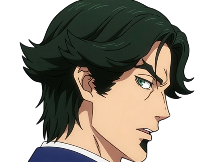 gori suido tokyo 24th ward anime homme cheveux-verts yeux-verts