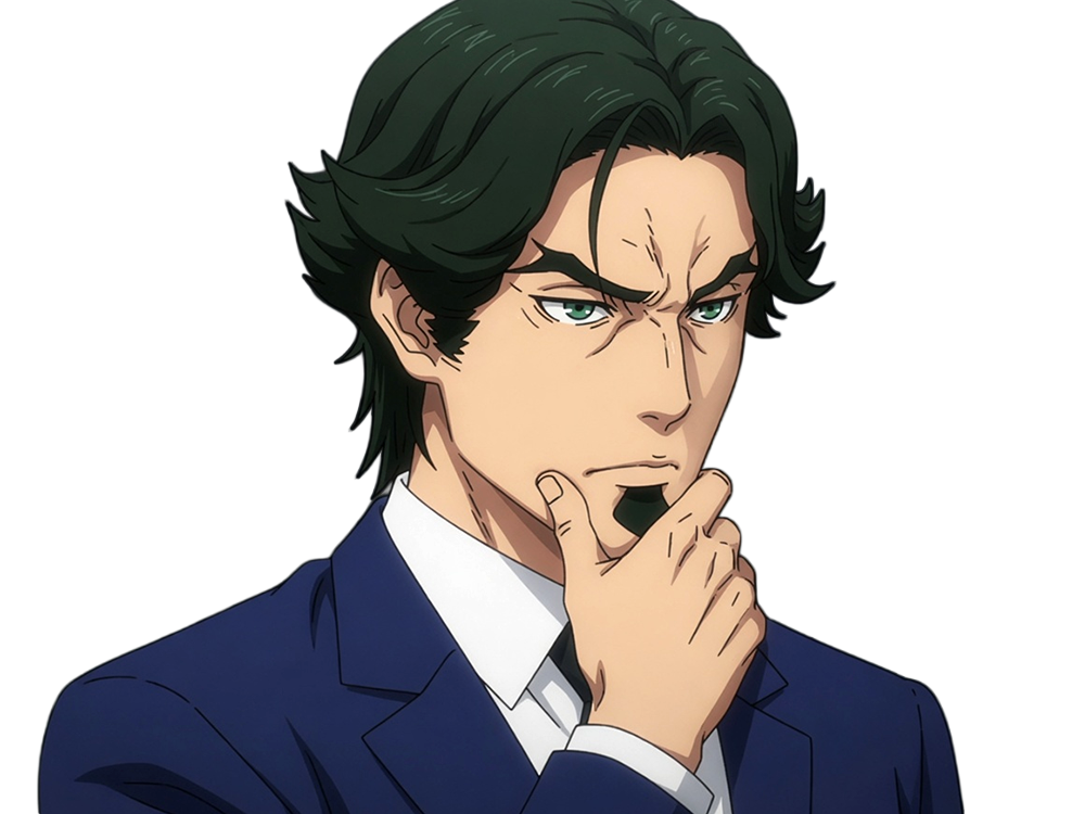 gori suido tokyo 24th ward anime homme cheveux-verts yeux-verts